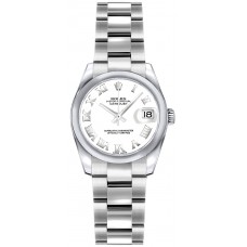 Rolex Lady-Datejust 26 Oyster Bracelet White Dial Watch 179160-WHTRO Rolex Lady-Datejust 26 Oyster Bracelet White Dial Watch 179160-WHTRO
